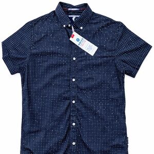 NOIZE AMSTRDM Men’s Blue Short Sleeve Button Down Shirt – Size Small – NWT